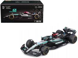 Bburago - Mercedes-AMG F1 W15 E Performance #63 George Russell Petronas F1 2024 World Championship Driver Figure Display 1/43 - Multicolor