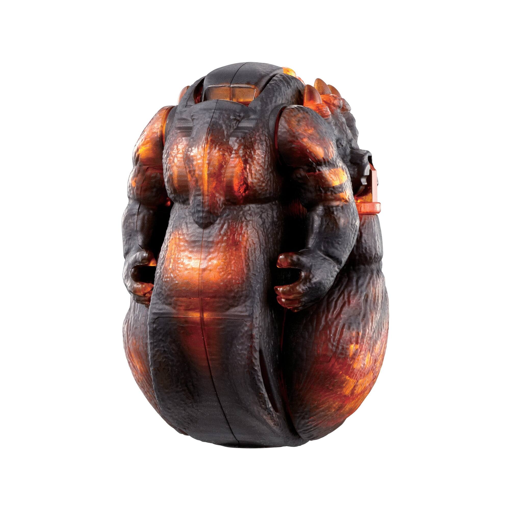 Left. Bandai - Bandai - Godzilla - Burning Godzilla Transforming Egg   - Collectibles - Multicolor.