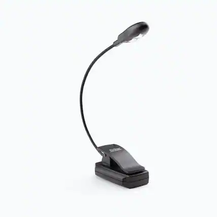 Front. On Stage Stands - On-Stage LED102 Clip-On Solo LED Light (Sheet-Music-Stand Lighting, Tabletop Base, Adjustable Gooseneck, High- and - Black.