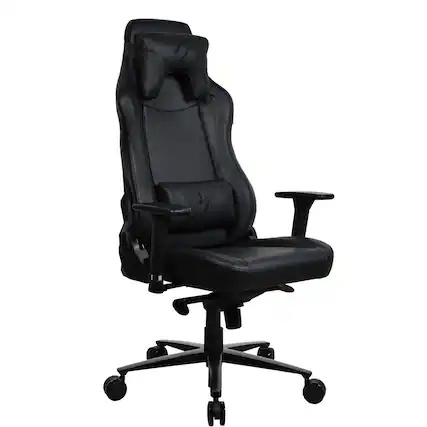 Front. Arozzi - Vernazza Soft PU Gaming Chair - Pure Black.