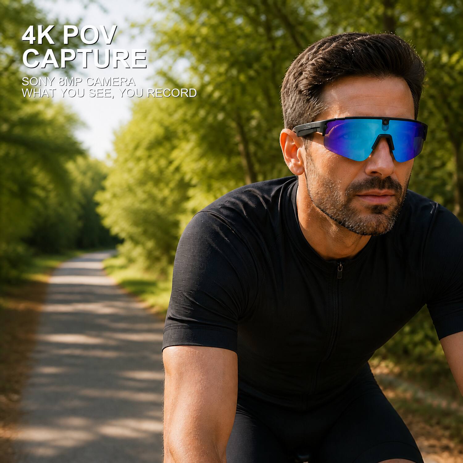 4K POV CAPTURE  
SONY 8MP CAMERA  
WHAT YOU SEE, YOU RECORD