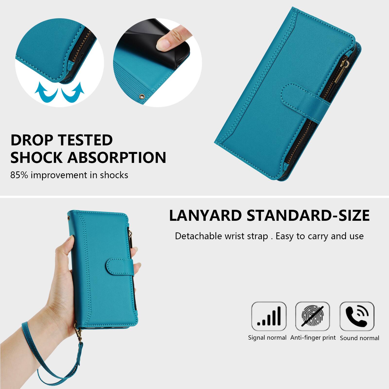 - DROP TESTED SHOCK ABSORPTION
  85% improvement in shocks

- LANYARD STANDARD-SIZE
  Detachable wrist strap. Easy to carry and use

- Signal normal
- Anti-finger print
- Sound normal