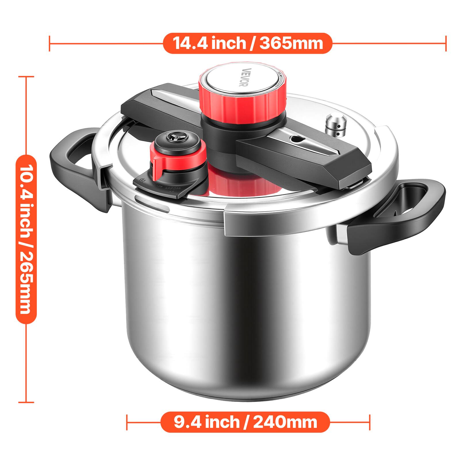 14.4 inch / 365mm  
10.4 inch / 265mm  
9.4 inch / 240mm