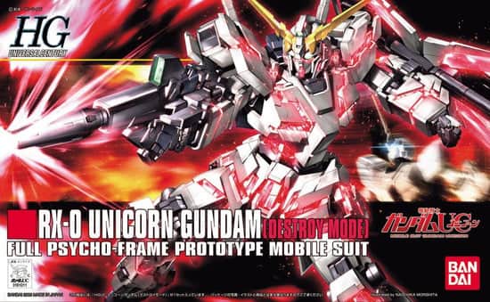 BANDAI NAMCO Entertainment - Gundam HGUC 1/144 #100 RX-0 Unicorn Gundam (Destroy Mode) - Multicolor