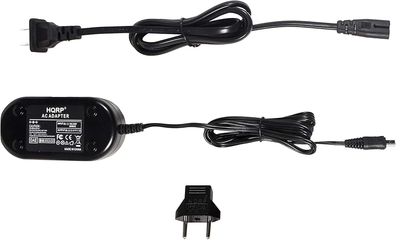 HQRP - AC Adapter Charger for Canon CA-590 / CA590, FS10, FS100, FS11, VIXIA HF R10 Black/Red/Silver Camcorder