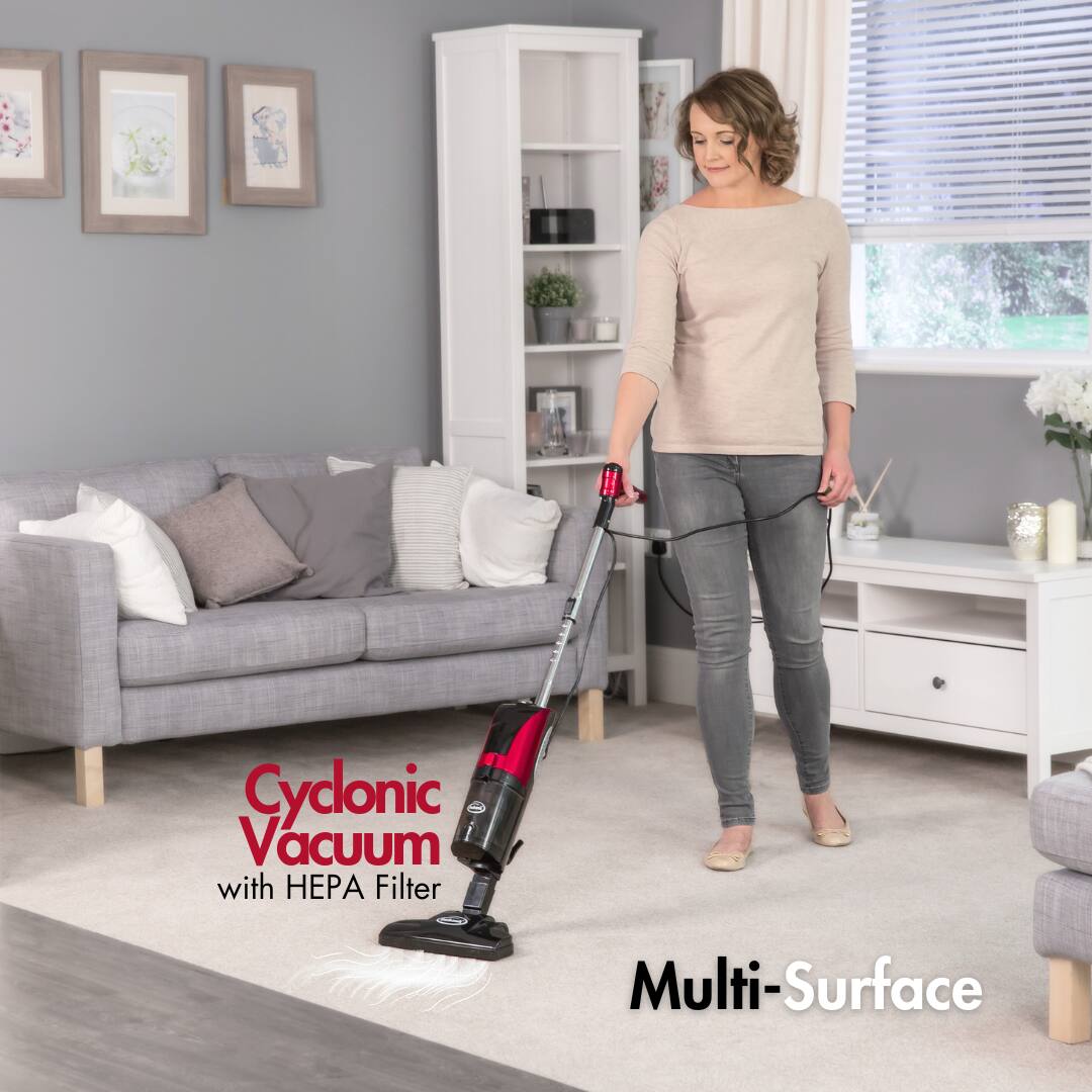 Cyclonic Vacuum with HEPA Filter, Multi-Surface