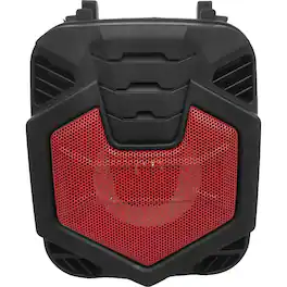 iQ Sound - Shell Dock Portable Bluetooth Speaker - Red