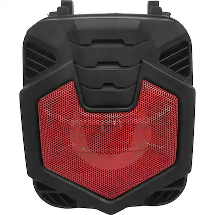 Front. iQ Sound - Shell Dock Portable Bluetooth Speaker - Red.