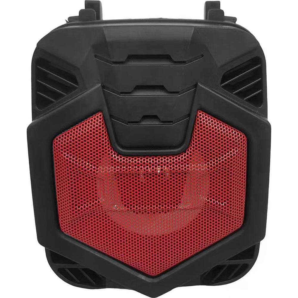 Front. iQ Sound - Shell Dock Portable Bluetooth Speaker - Red.