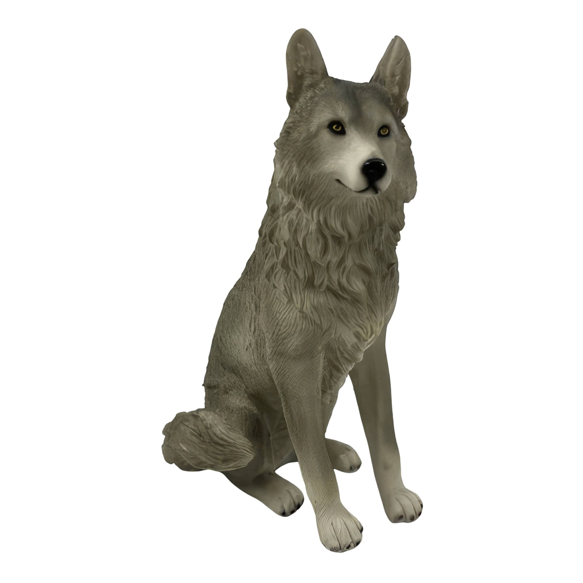 Photos - Other Decoration WOLF FC Design - 6"H  Sitting Figurine Statue Desk Tabletop Home Decor Gift - Multi-Color GSC7854711 