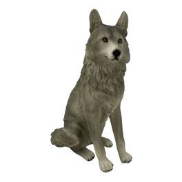 FC Design - 6"H Wolf Sitting Figurine Statue Desk Tabletop Home Decor Gift - Multi-Color