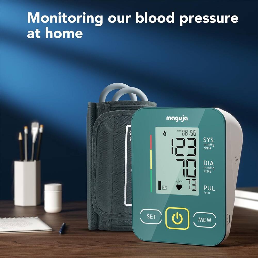 Monitoring our blood pressure at home

maguja

TIME 08:56

SYS 123 mmHg / kPa

DIA 70 mmHg / kPa

PUL 73 /min

SET MEM