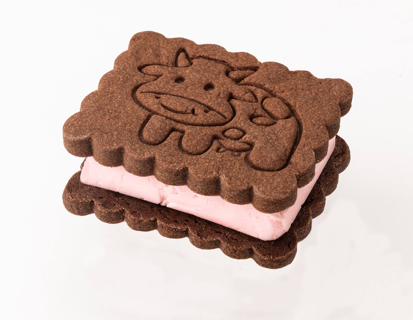 Alt View 5. MOBI - Silicone Ice Cream Sandwich Maker, Cow - Pink.