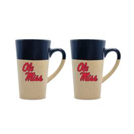 The Fanatic Group - Ole Miss Rebels 16oz. Two-Pack Ceramic Mug Set - Navy