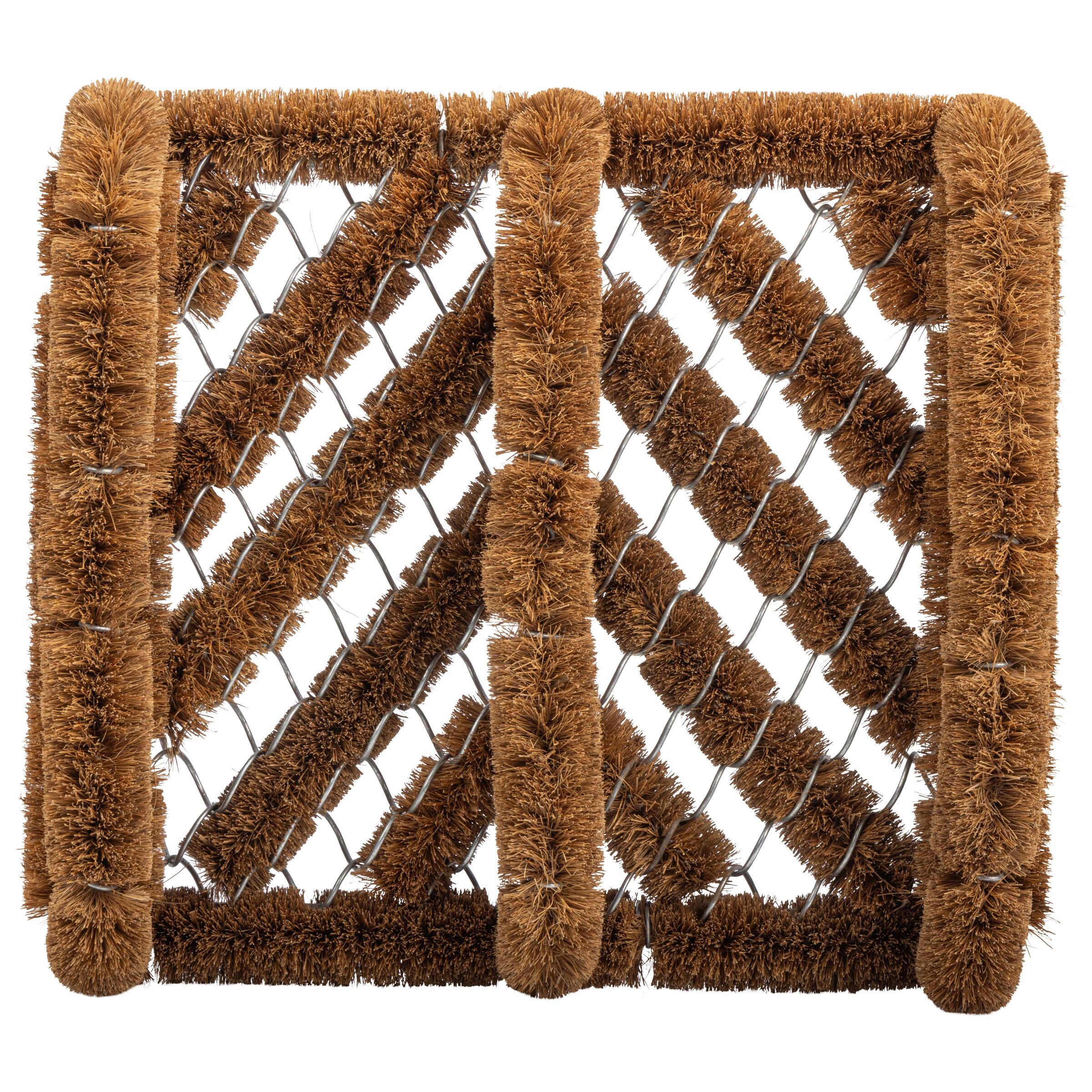Left. Kings County Tools - Boot Scrapper Coir Doormat - Brown.