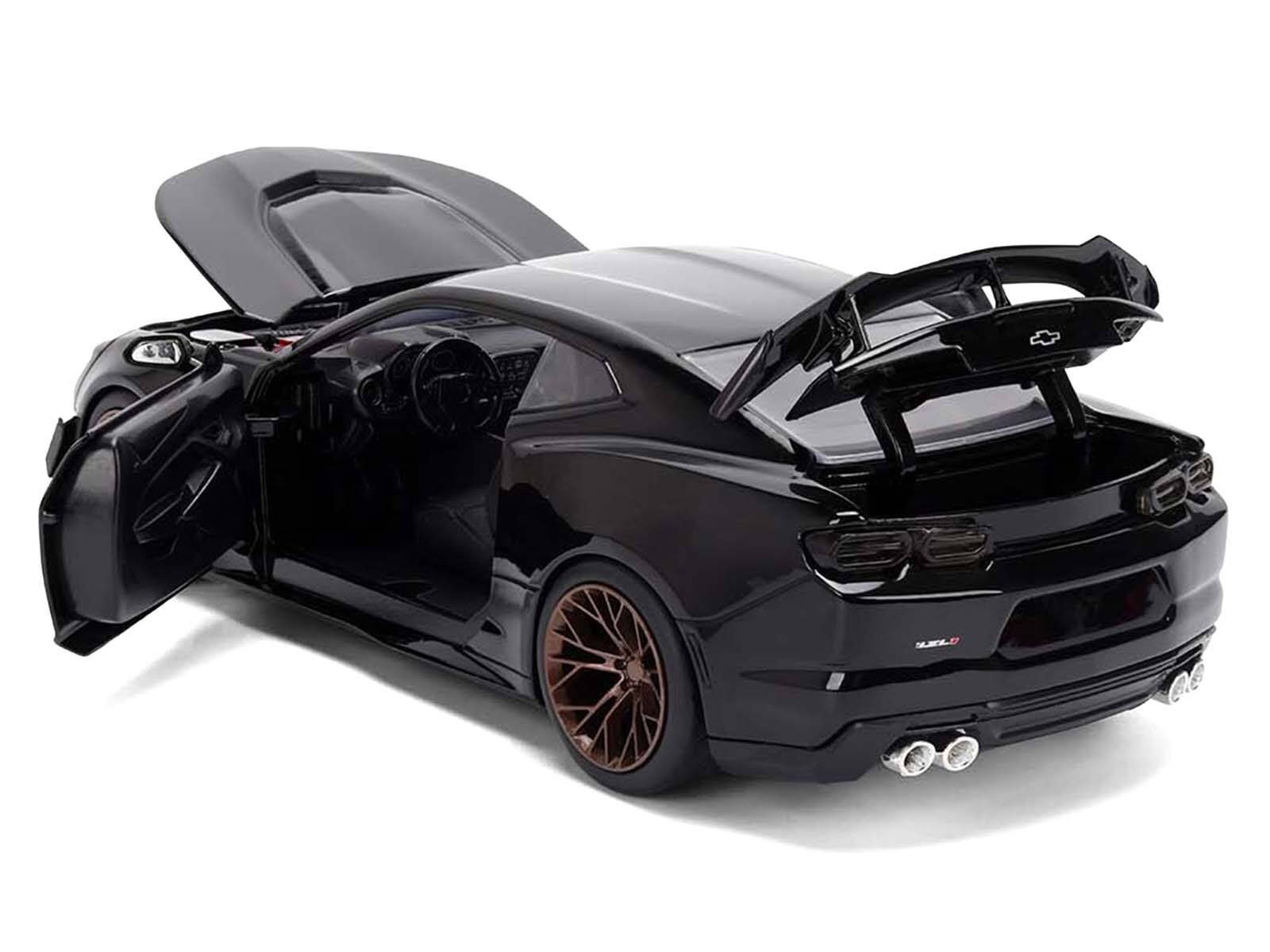Alt View 3. Jada - 2024 Chevrolet Camaro ZL1 1LE Black "Fast X" (2023) Movie "Fast & Furious 25th Anniversary" 1/24 Model Car by Jada.