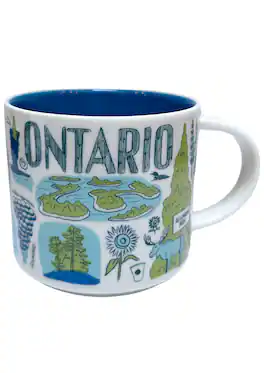 Starbucks - Been There Series Ontario Ceramic Mug, 14 Oz - Blue