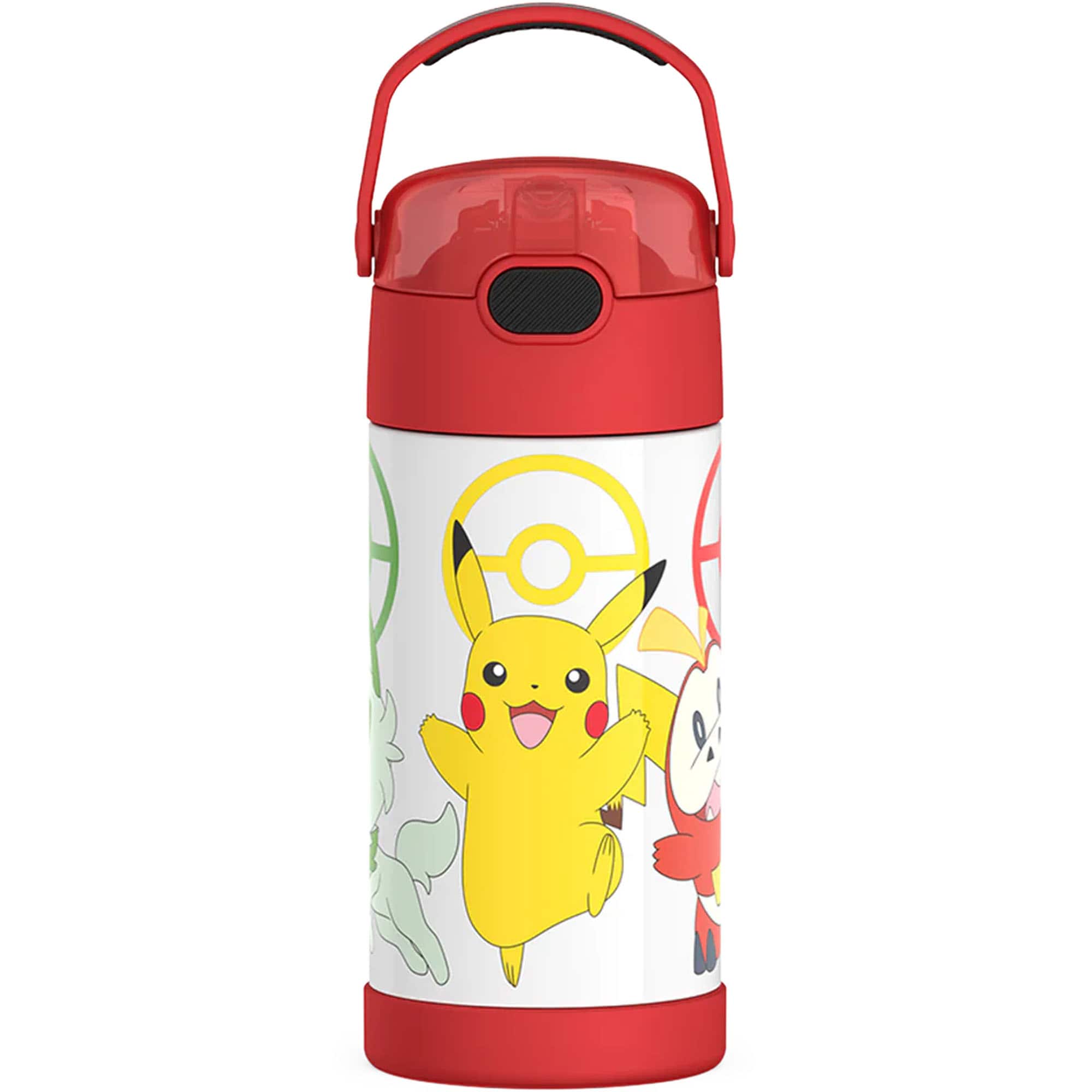Front. Thermos - Thermos 12 oz. Kid's Funtainer Insulated Water Bottle - Pokemon - Pokemon.