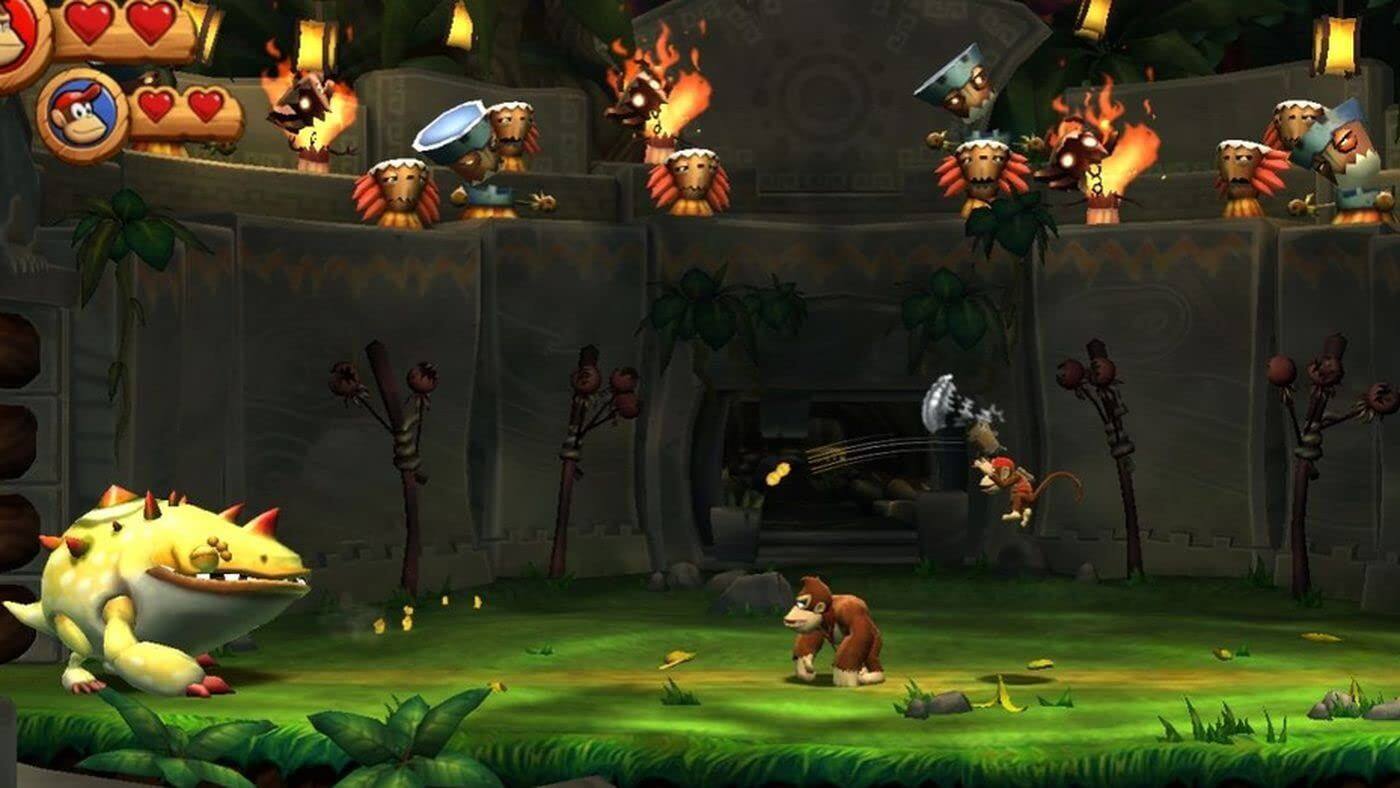 Left. Nintendo - Nintendo 3DS Donkey Kong Country Returns 3D - World Edition.