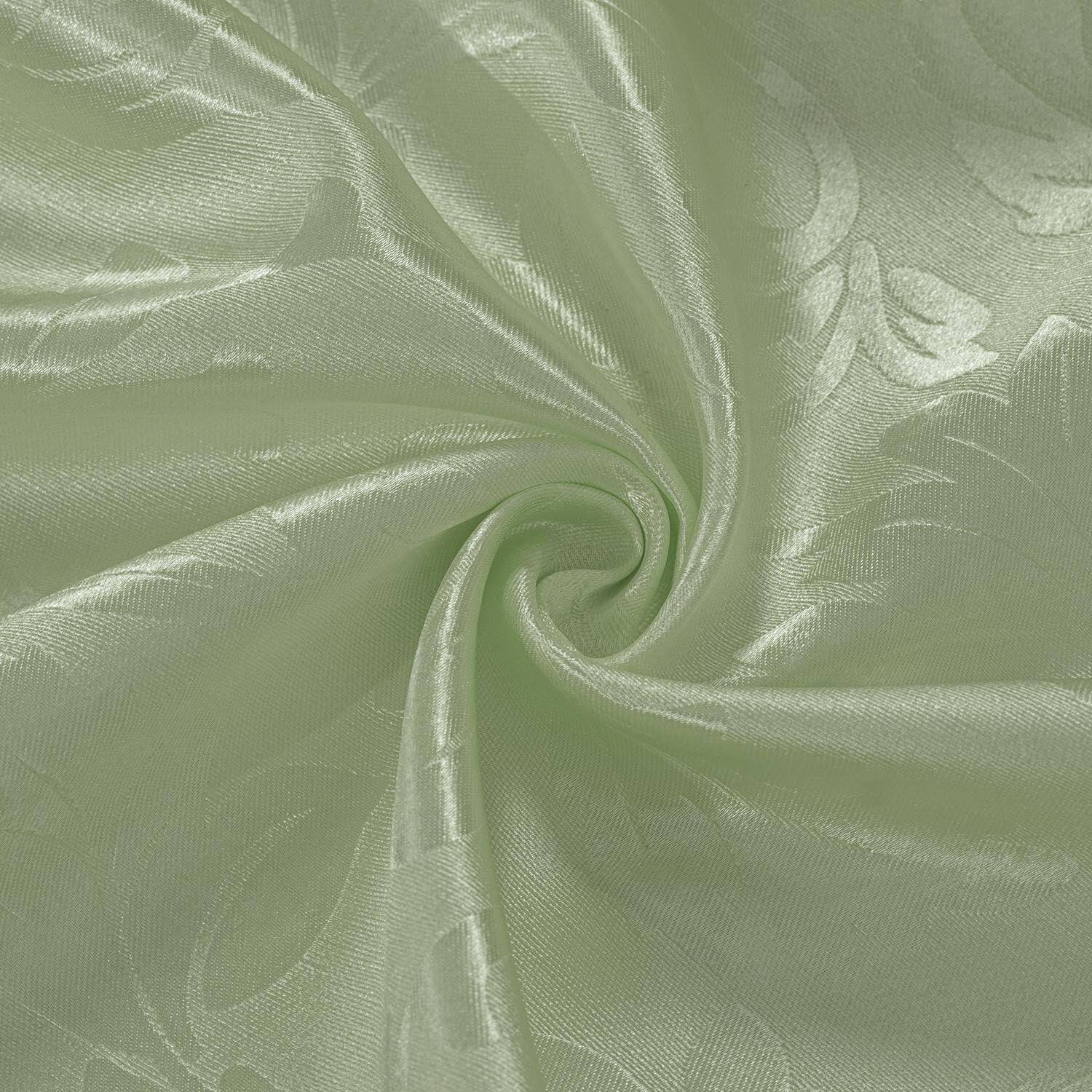 Left. Olivia Gray - Olivia Gray 100% Polyester 200 GSM Dyson Embossed Blackout Grommet Curtain Panel 54" x 90" Sage - Sage.