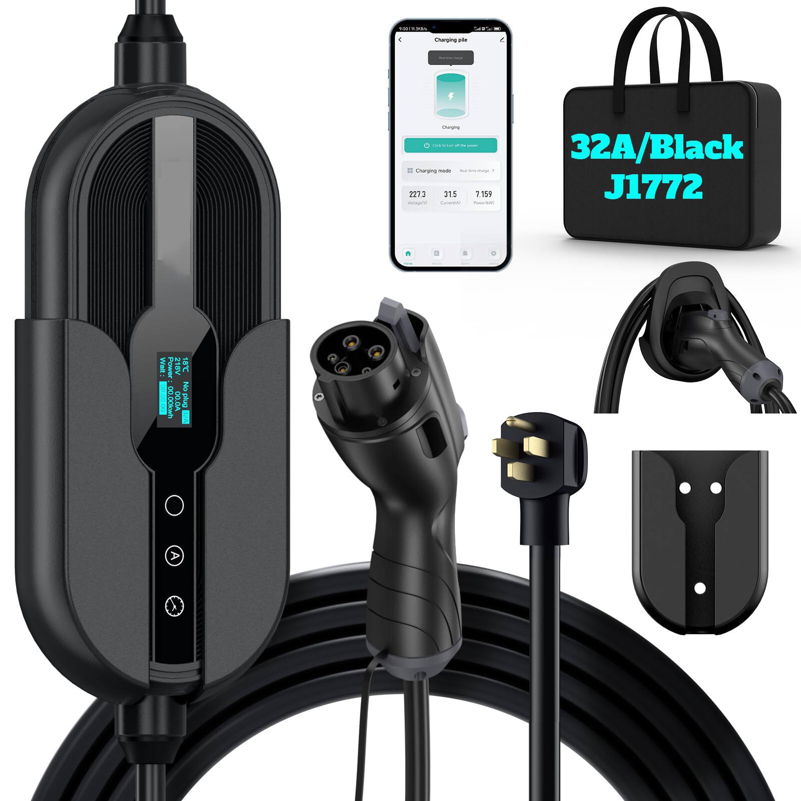 32A/Black J1772

Charging made easy

2273 315 7.159

Voltage: 2273
Current: 315
Power: 7.159

Charging pile

Charging mode: Rapid charge

Click to check out the app
