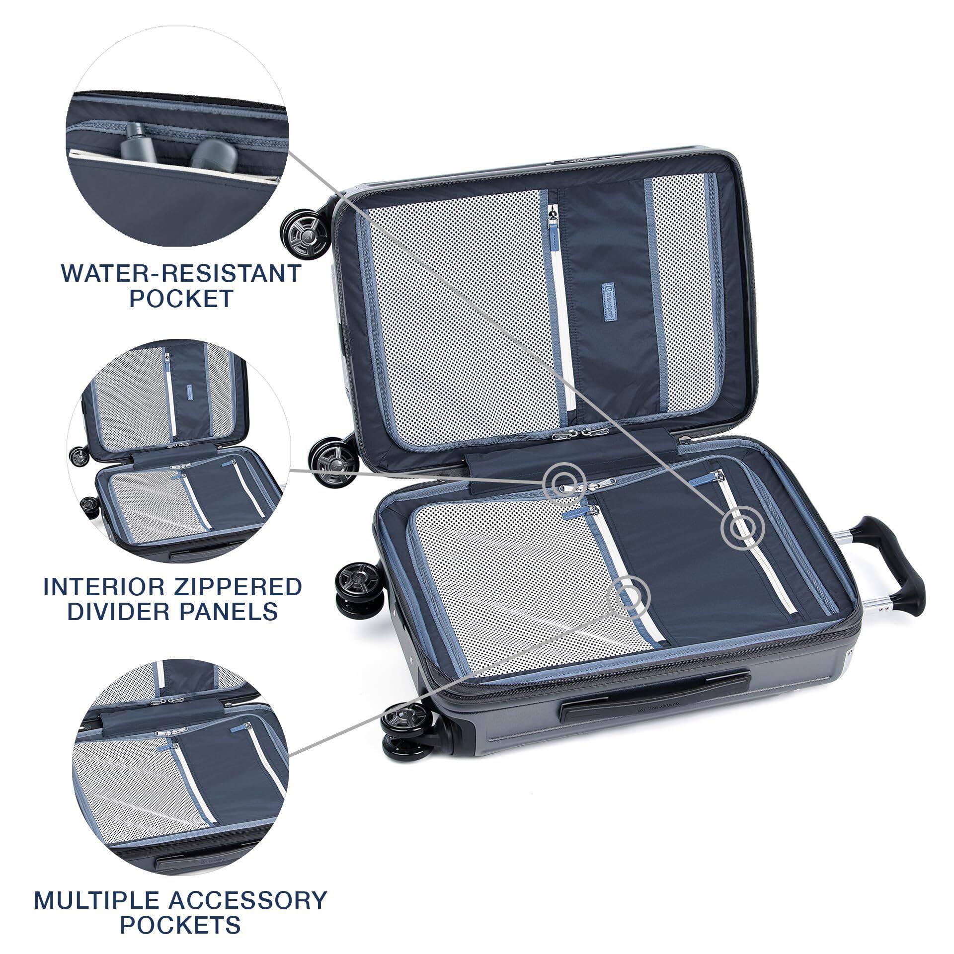 - WATER-RESISTANT POCKET
- INTERIOR ZIPPERED DIVIDER PANELS
- MULTIPLE ACCESSORY POCKETS