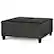 Angle. Simpli Home - Ellis Coffee Table Storage Ottoman - Distressed Black.