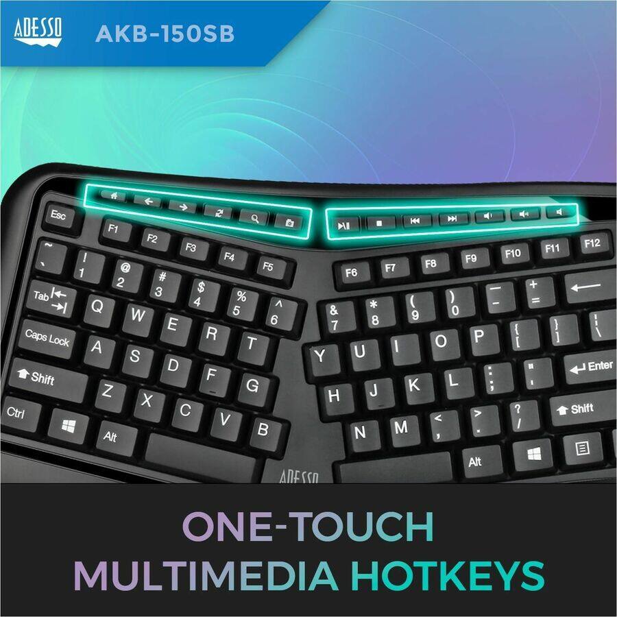 ADESSO AKB-150SB

ONE-TOUCH MULTIMEDIA HOTKEYS