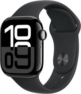 Refurbished Excellent - Apple Watch Series 10 42mm Cellular Titatinum Black - Black - (2024)
