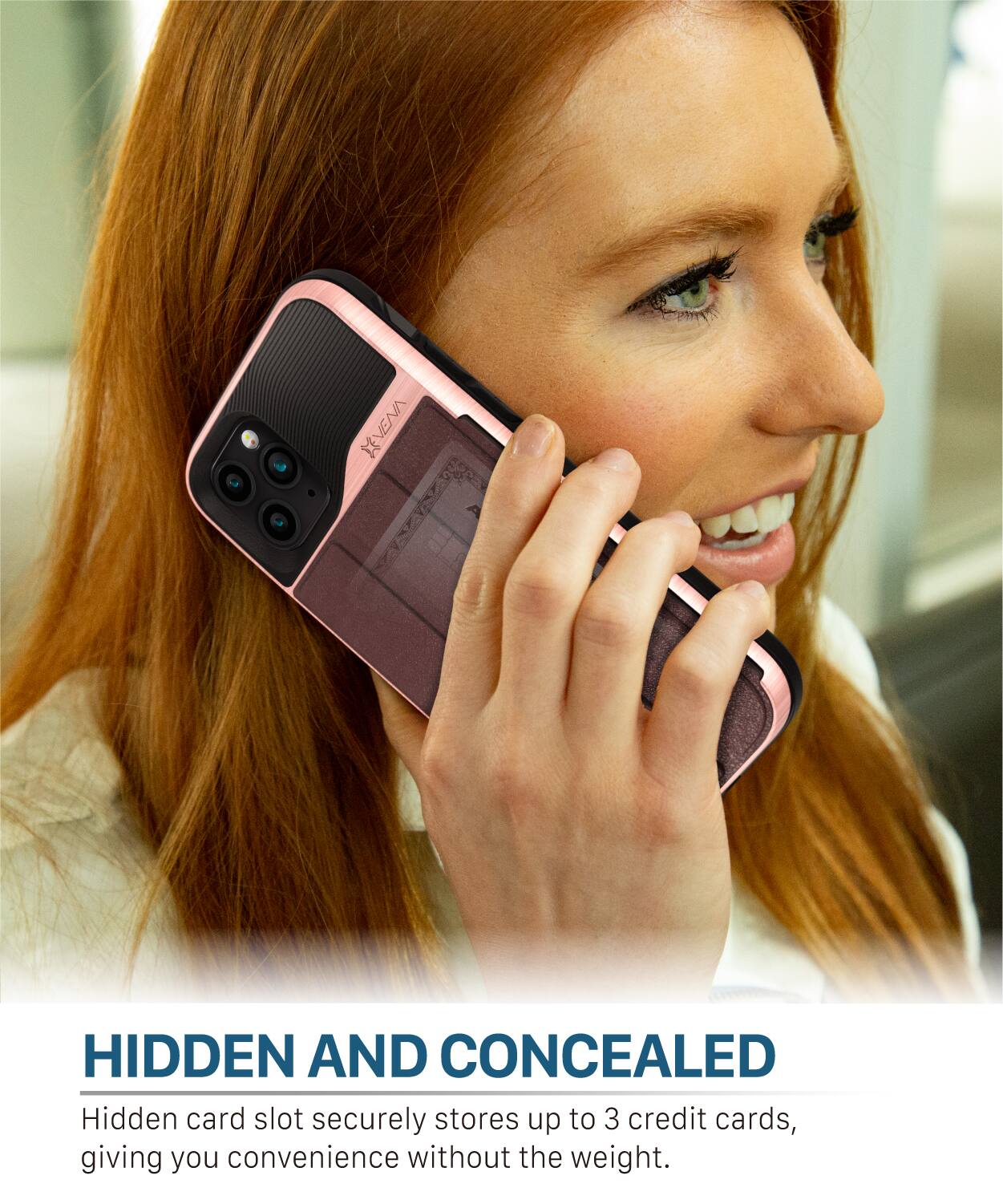 #VENR MA

HIDDEN AND CONCEALED

Hidden card slot securely stores up to 3 credit cards, giving you convenience without the weight.