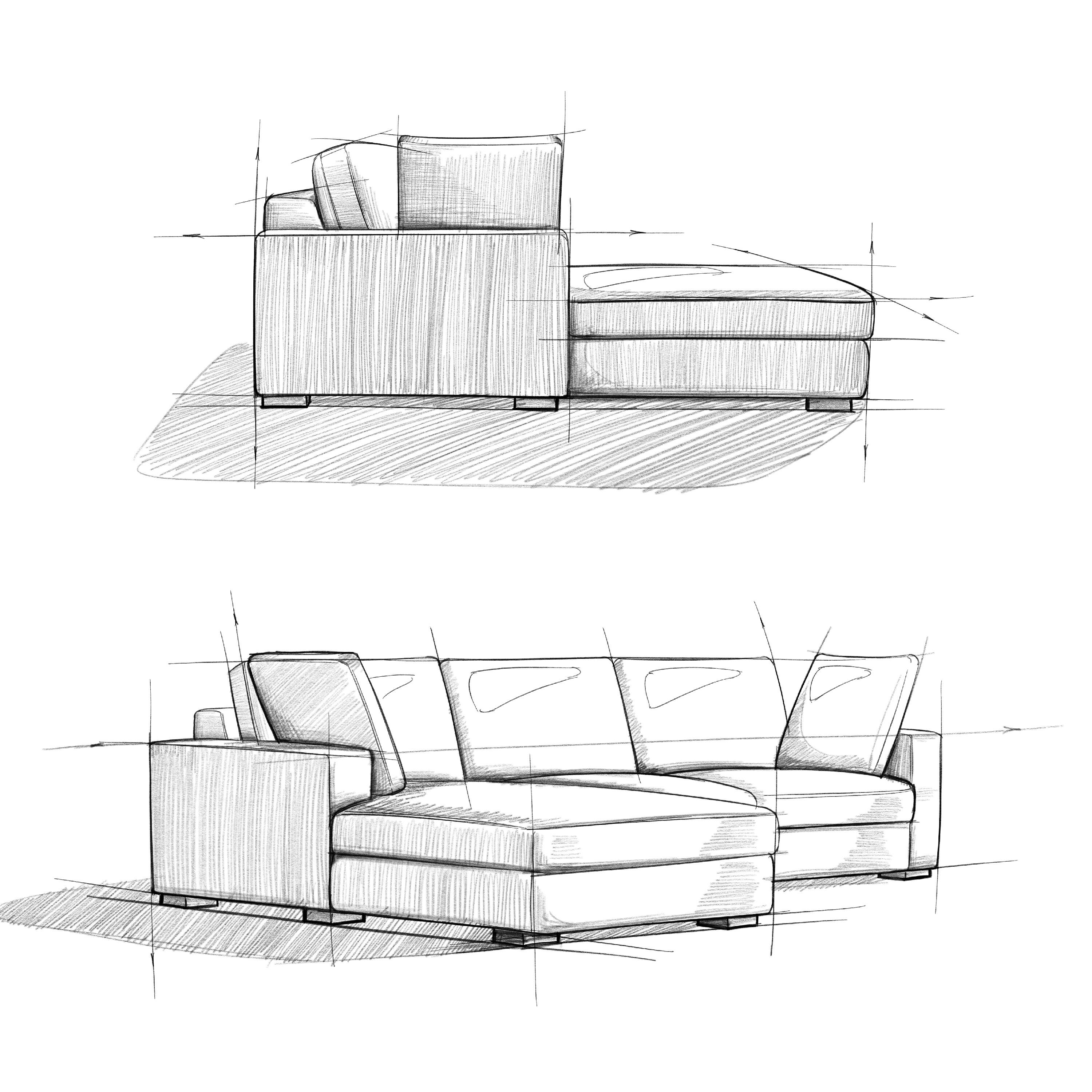 Alt View 9. Simpli Home - Charlie Left-Facing Sectional in Tightly Woven Performance Fabric - Pebble Grey.