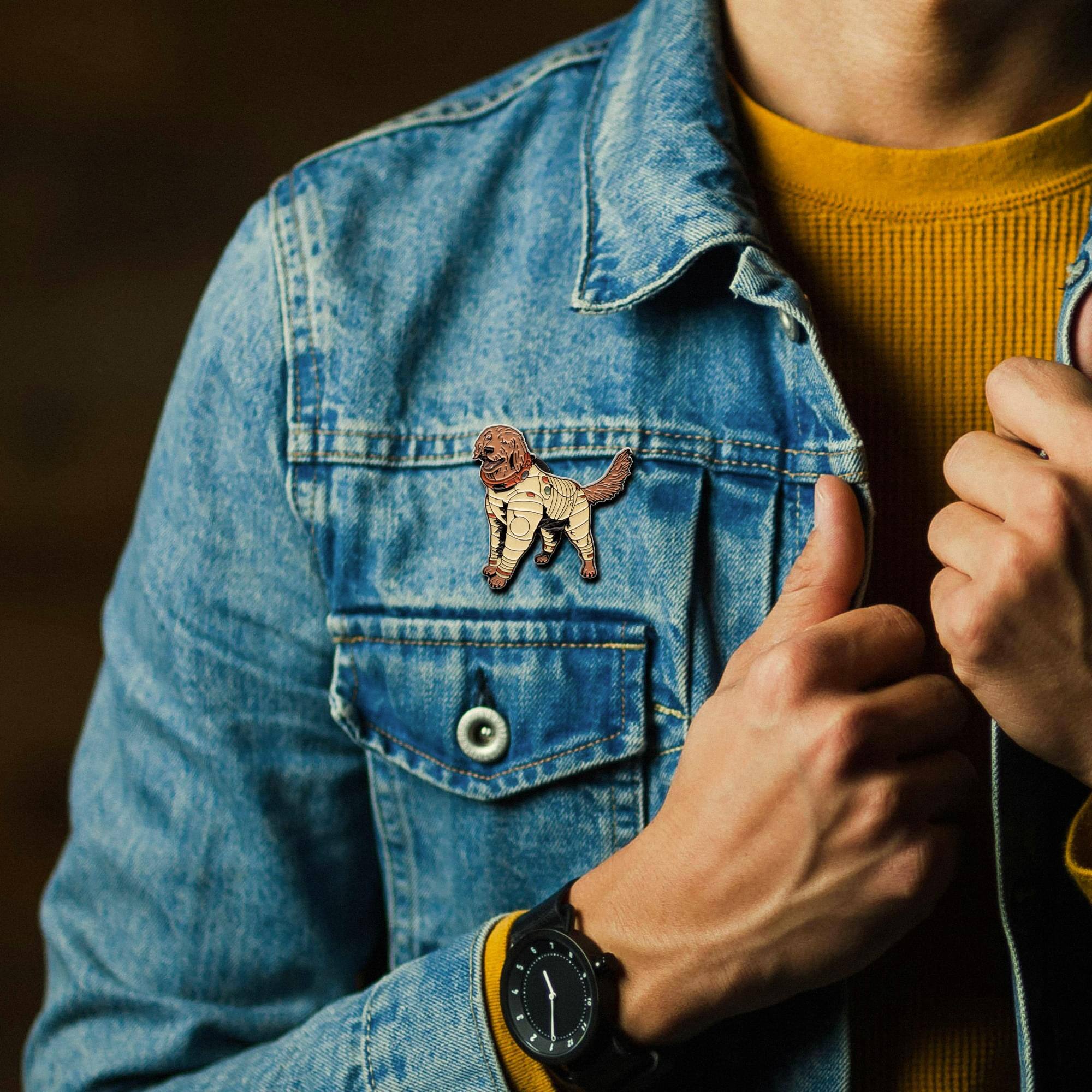 Alt View 2. Marvel - Marvel Guardians of the Galaxy 3 Cosmo Enamel Pin - Brown.