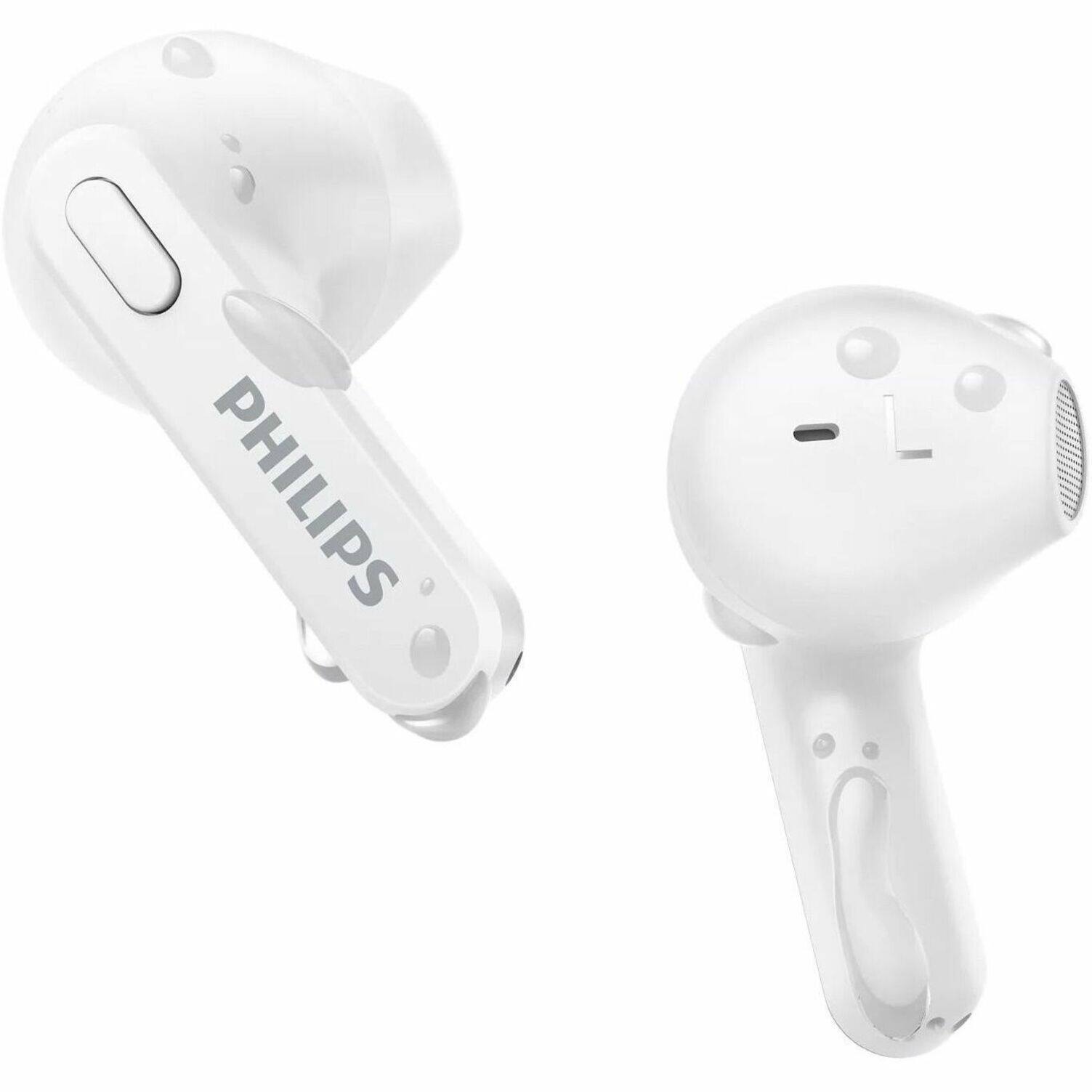 Alt View 20. Philips - TAT2236WT True Wireless Earbuds - White.