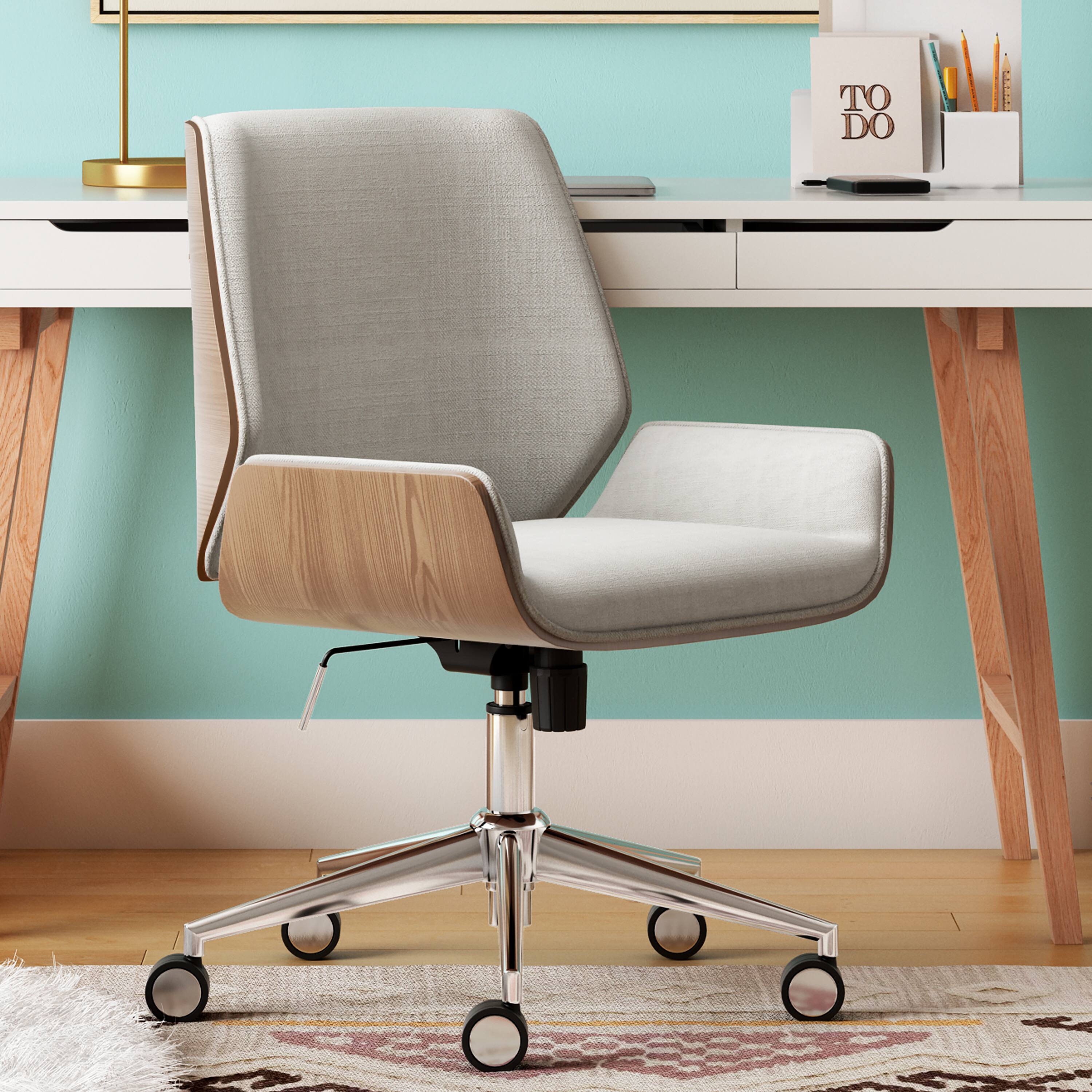 Left. Elle Decor - Bentwood Task Chair - French Gray.