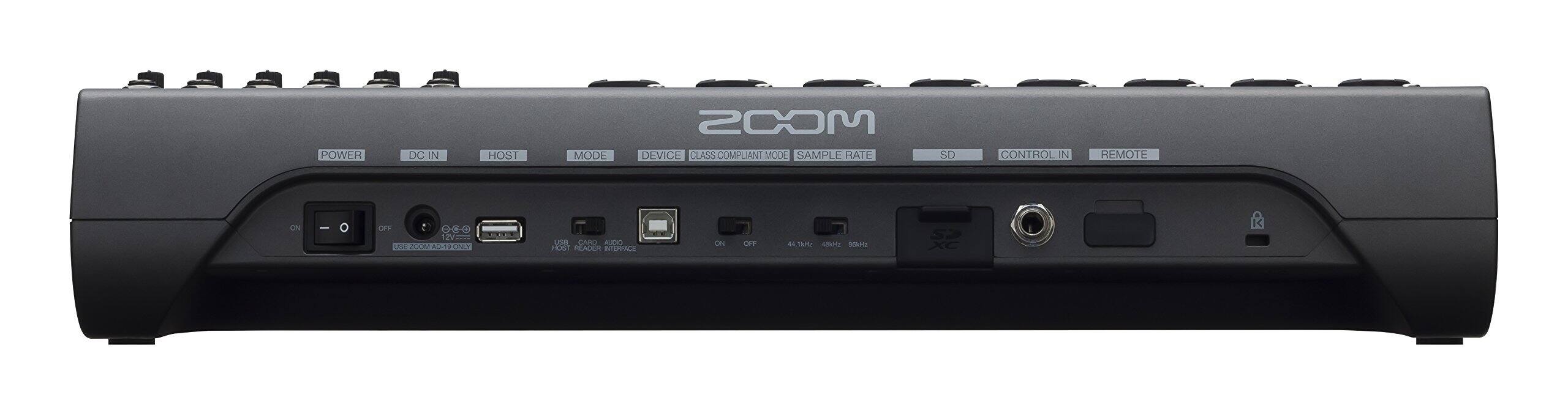 POWER DC IN HOST MODE DEVICE CLASS COMPLIANT MODE SAMPLE RATE SD CONTROL IN REMOTE ON OFF USB ZOOM AD-19 ONLY USB CARD AUDIO HOST READER INTERFACE
