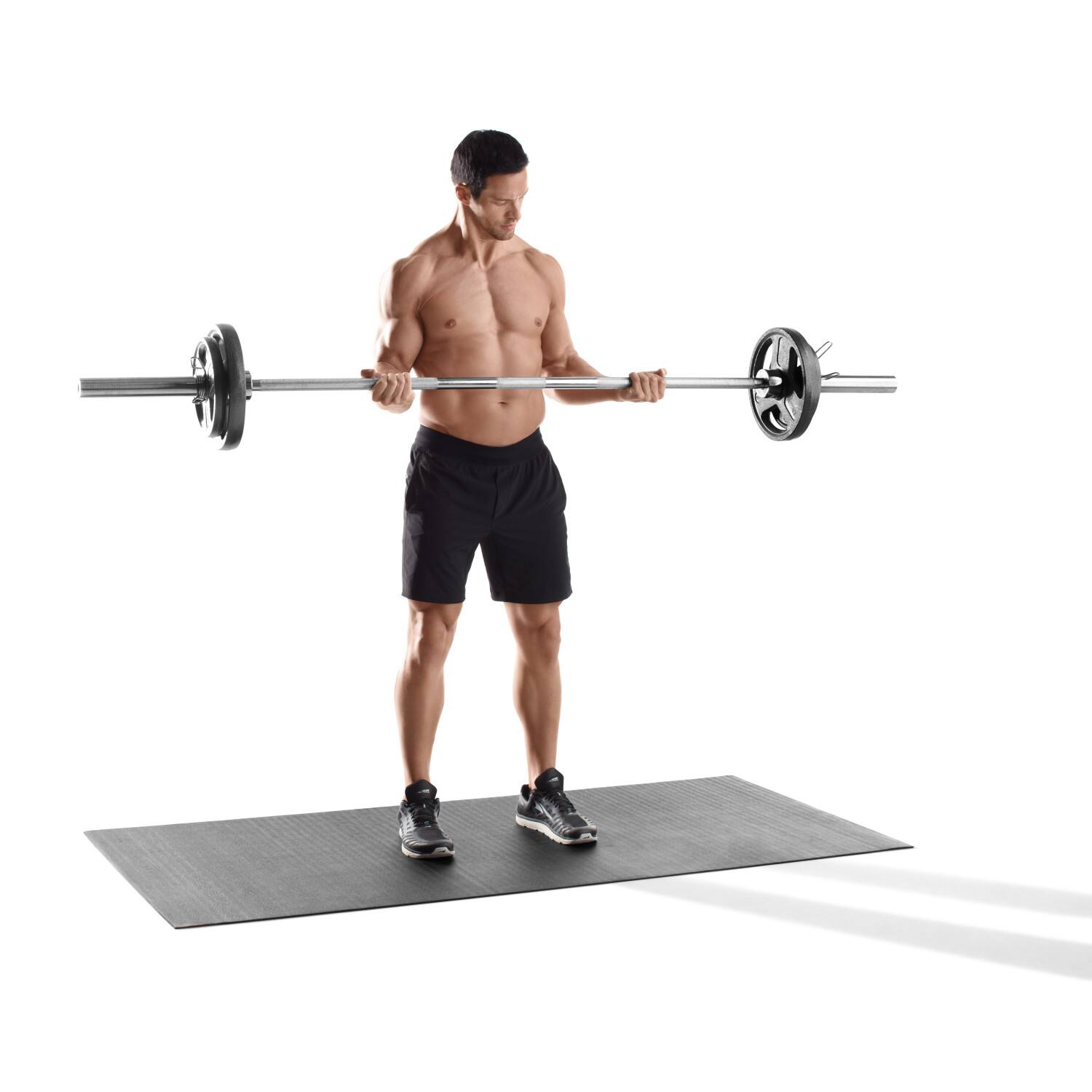 Alt View 4. iFit - iFIT 36” x 72” Equipment Floor Mat - Black.