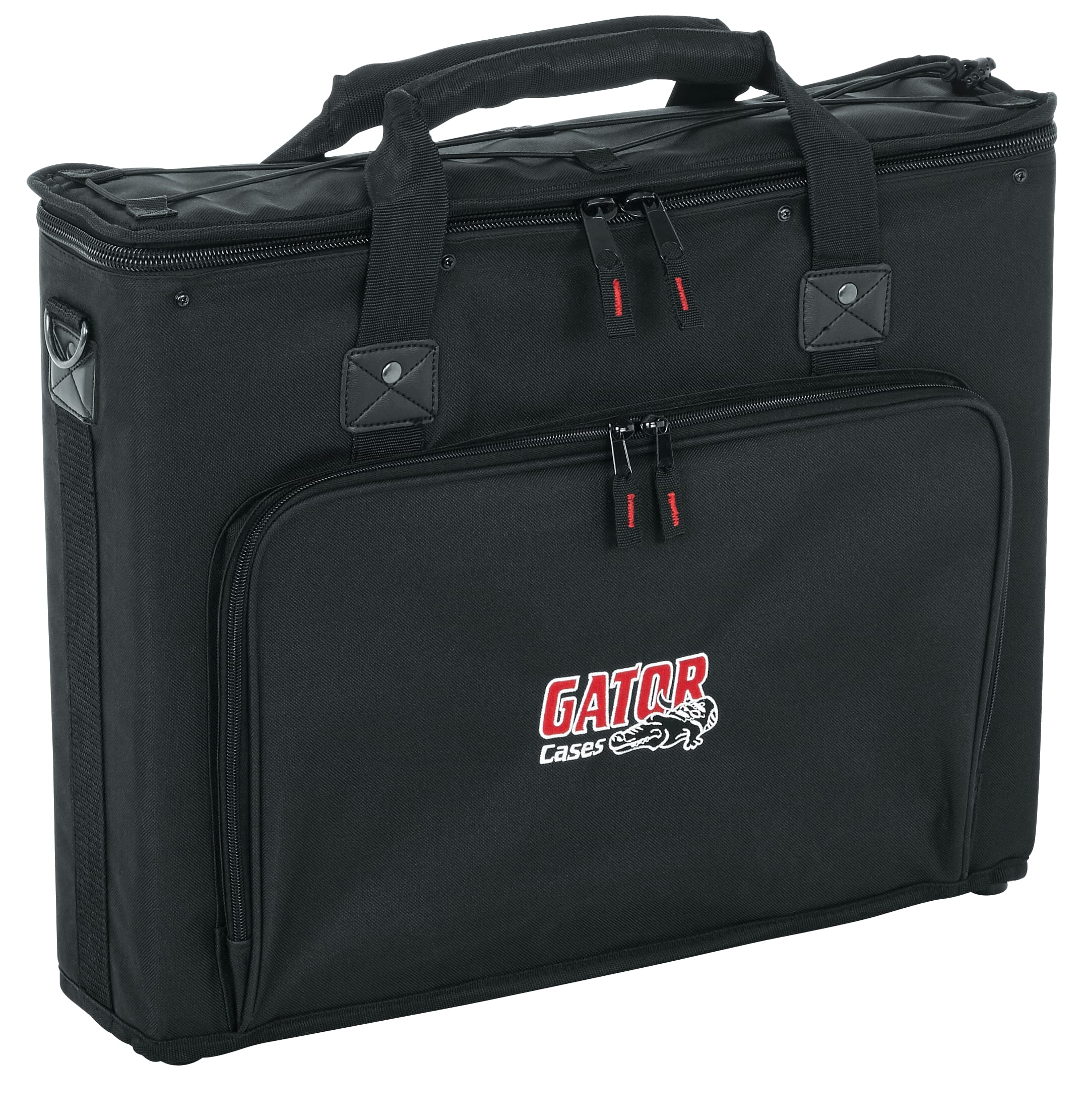 Gator - 2U Audio Rack Bag, with Large Outside Accessory Pockets, Heavy Duty Shoulder Strap & Close-Grained 9mm Plywood Cabinets