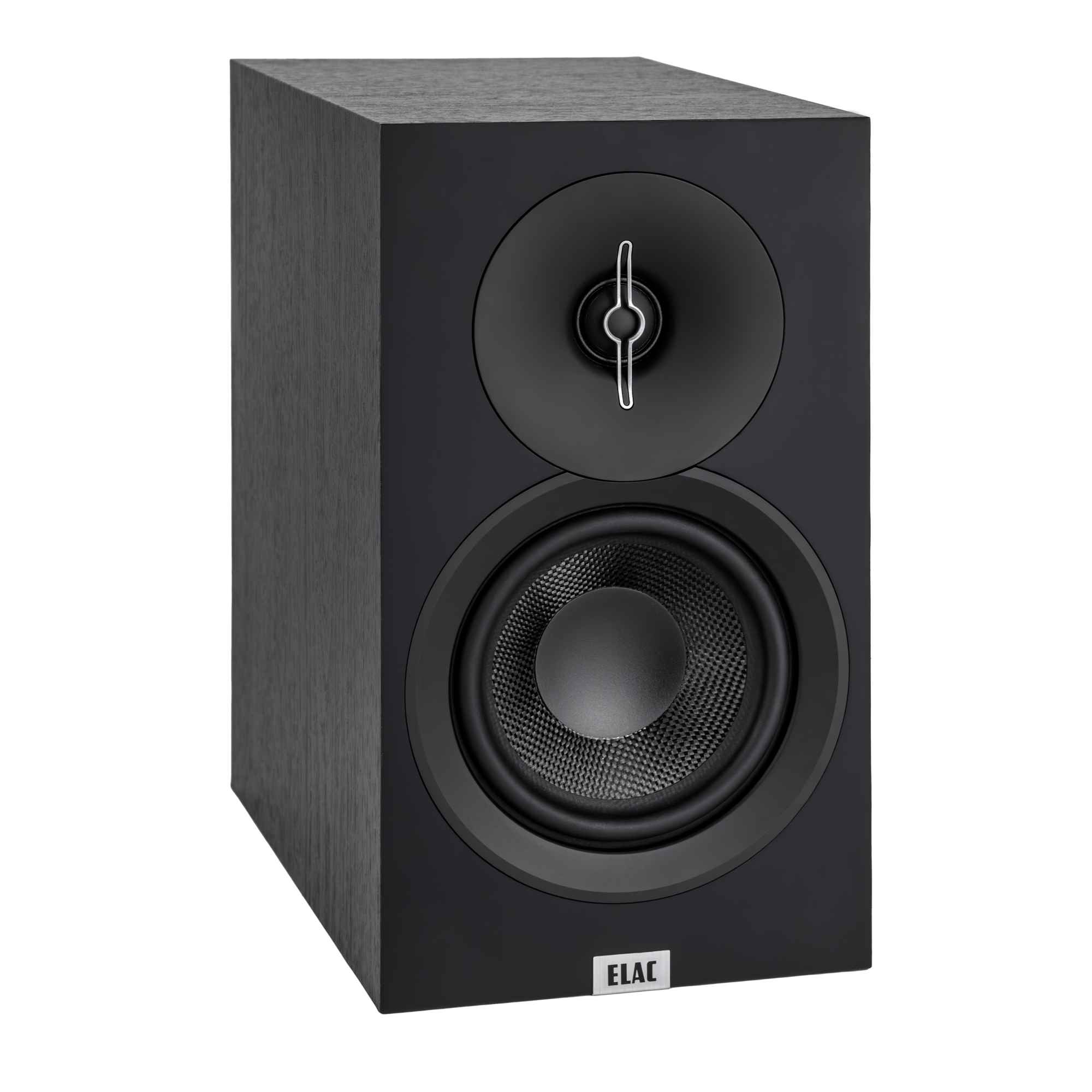 Alt View 1. ELAC - ELAC Debut 3.0 -5.25" Bookshelf Speakers (Black) DB53-BK - (Pair) - Black.
