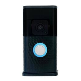 Michael Healy - Hammered Video Doorbell Cover (Ring 3, 3 Plus, 4, Battery Plus and Battery Pro) - Matte Black