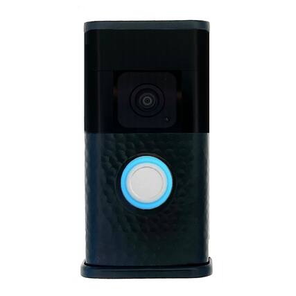 Front. Michael Healy - Hammered Video Doorbell Cover (Ring 3, 3 Plus, 4, Battery Plus and Battery Pro) - Matte Black.