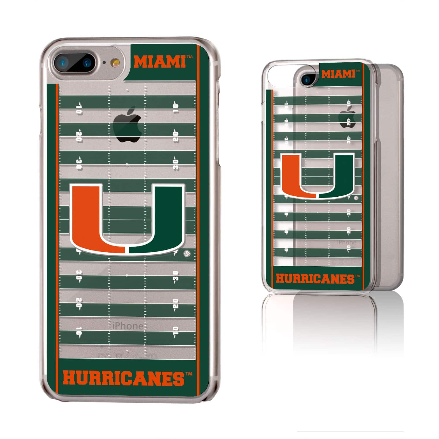 Keyscaper - NCAA - Miami Hurricanes iPhone Clear Football Field Design Case - 14 Pro Max - Multicolor price history on PriceWatchPro