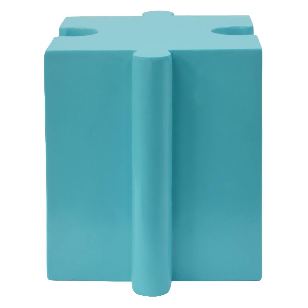 Alt View 7. Loheer - Loheer Modular Side Table Puzzle Art Outdoor Table Light Blue - Light Blue.