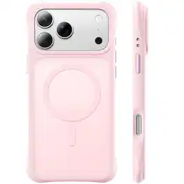 Ornarto - for iPhone 17 Pro Max Case 6.9", Slim Shockproof Translucent Matte Phone Case with MagSafe - Chalk Pink