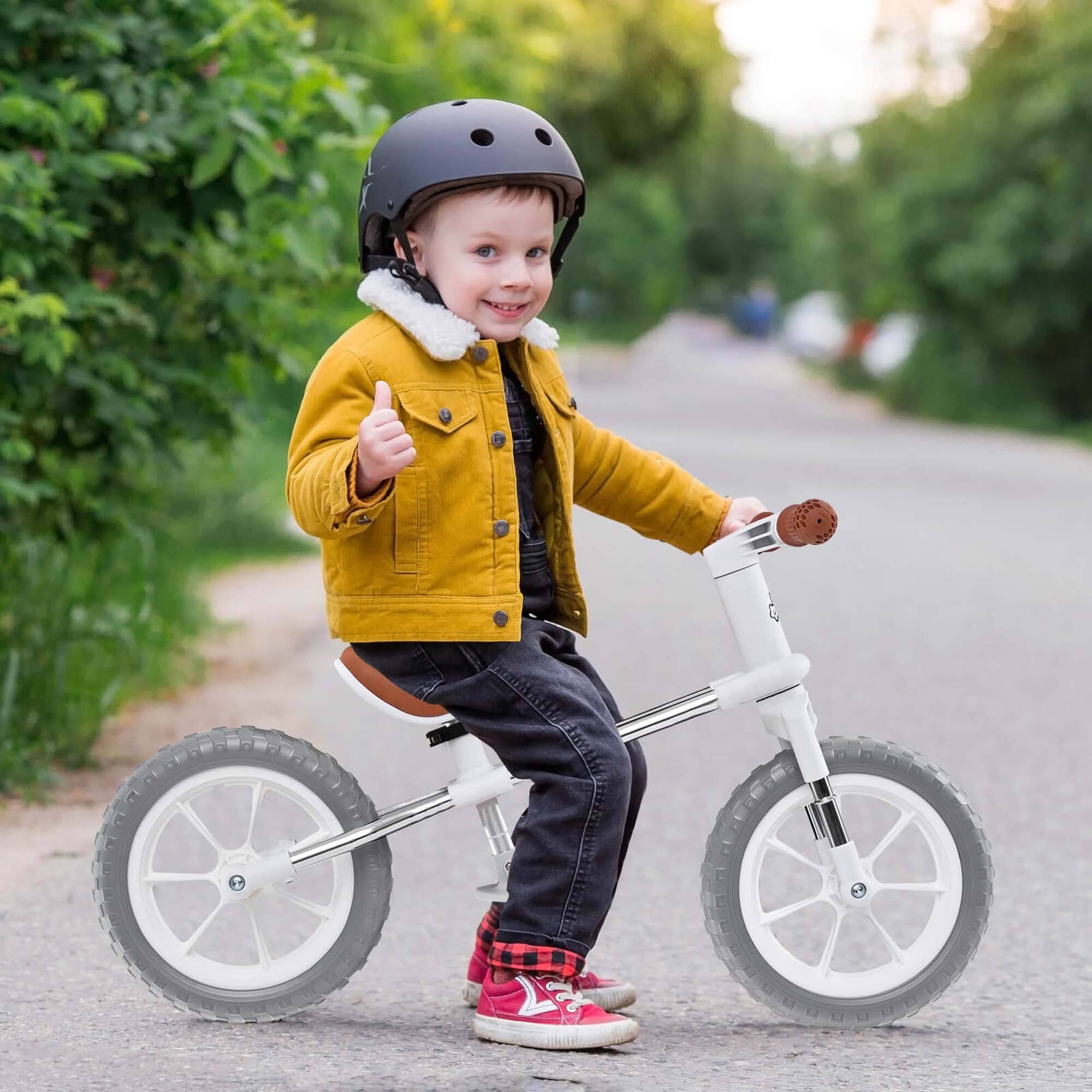Alt View 3. Costway - Costway 12" Balance Bike 2 Wheels Children's Bicycle with Adjustable Seat - White.