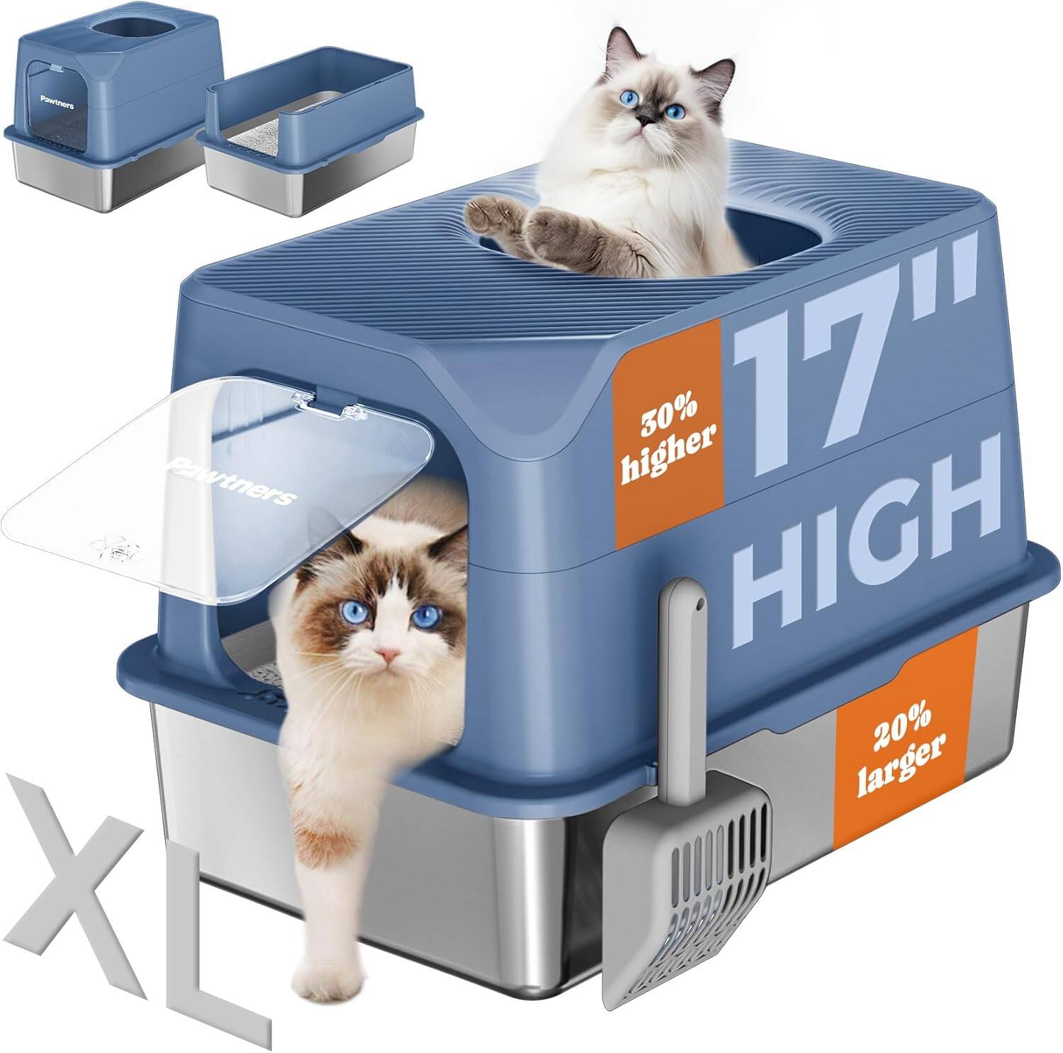 Pawtners XL higher 30% 17" HIGH 20% larger