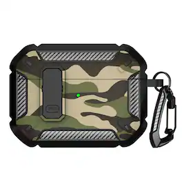 SaharaCase - Apple Airpods Pro 3 Secure Lock Case | Heavy Duty | Shock Absorbing Corners | Raider Series - Camo Green