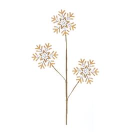 BreeBe - Wood Snowflake Spray (Set of 6) - Yellow, White