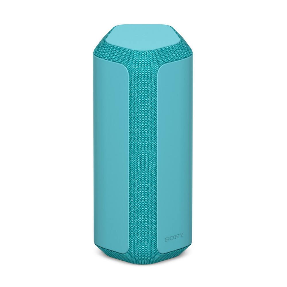 Left. Sony - Sony SRS-XE300 X-Series Wireless Portable Bluetooth Speaker with Power Bank - Blue.