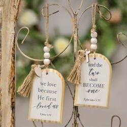 We love because He first loved us  
and the two shall become one