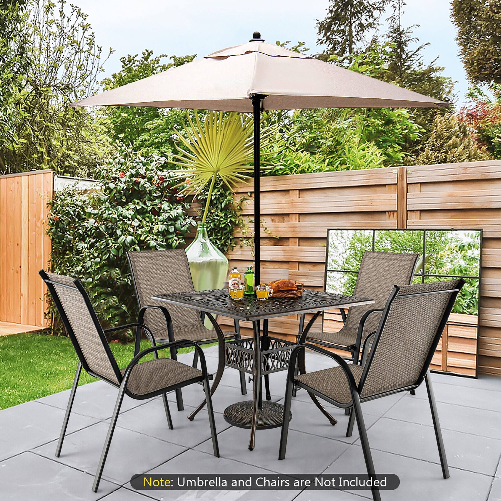 Note: Umbrella and Chairs are Not Included